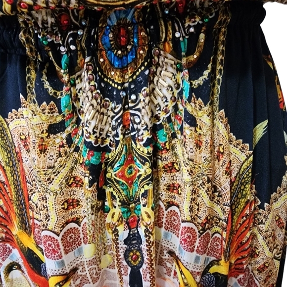 NWT Shahida Parides Luxury Embellished Multi-color Asymmetrical Hi-Lo Dress- M/L - Picture 12 of 16